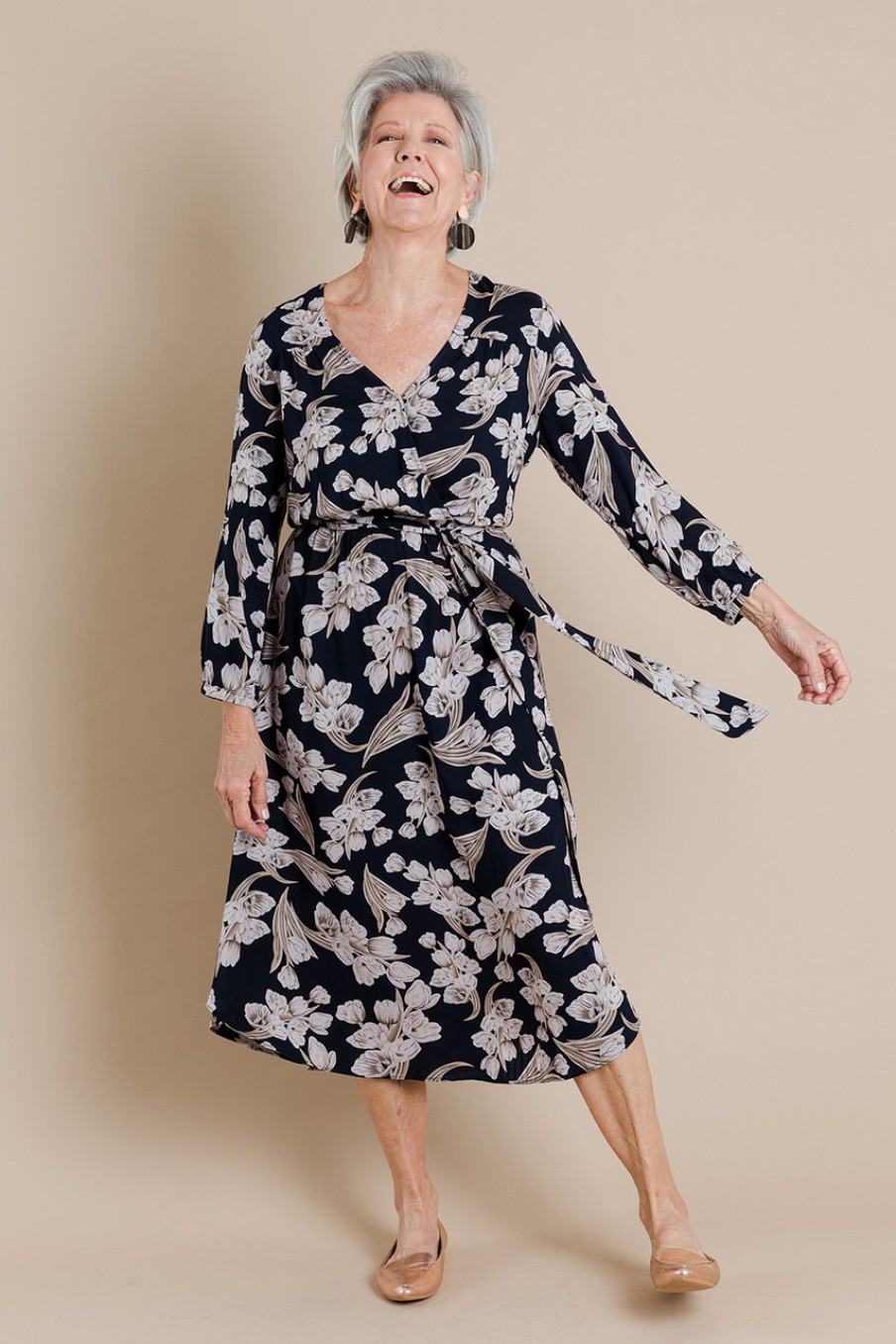 Dresses bird keepers | The Wrap Front Midi Dress