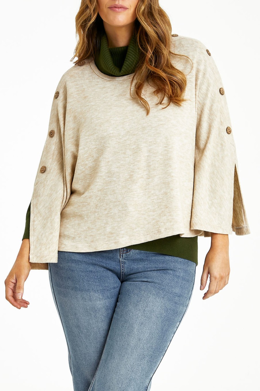 Coats & Jackets bird keepers | The Easy Wear Knit Poncho Sand