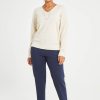 Pants & Leggings Belle bird | Belle Ponte Slim Leg Pant Deepnavy