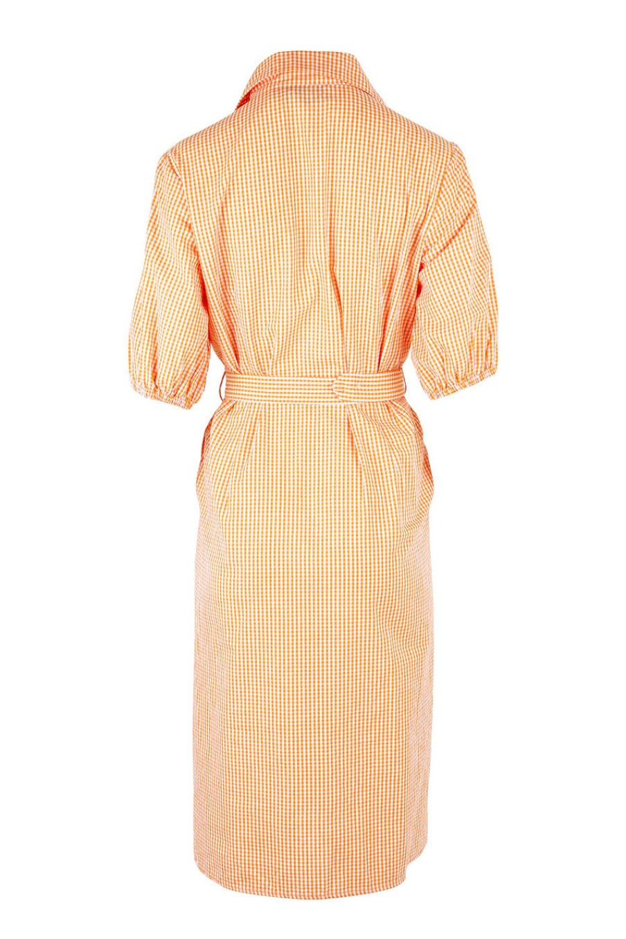 Dresses handpicked by birds | Check Shirt Dress Citruswhit