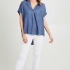 Tops Betty Basics | Port Campbell Lyocell Shirt Indigo