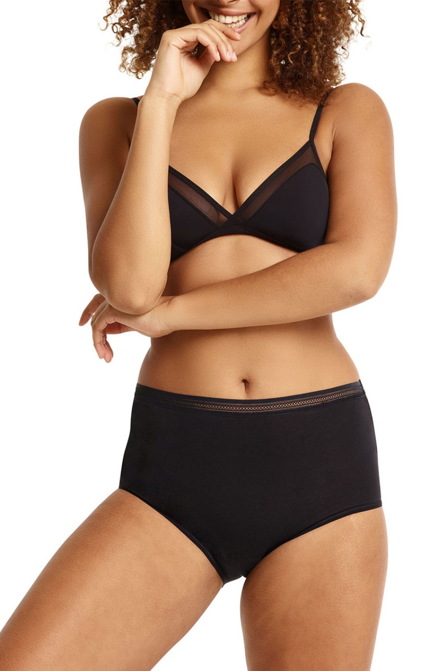 Lingerie & Sleepwear Love Luna | Luna Leaks Full Brief Black