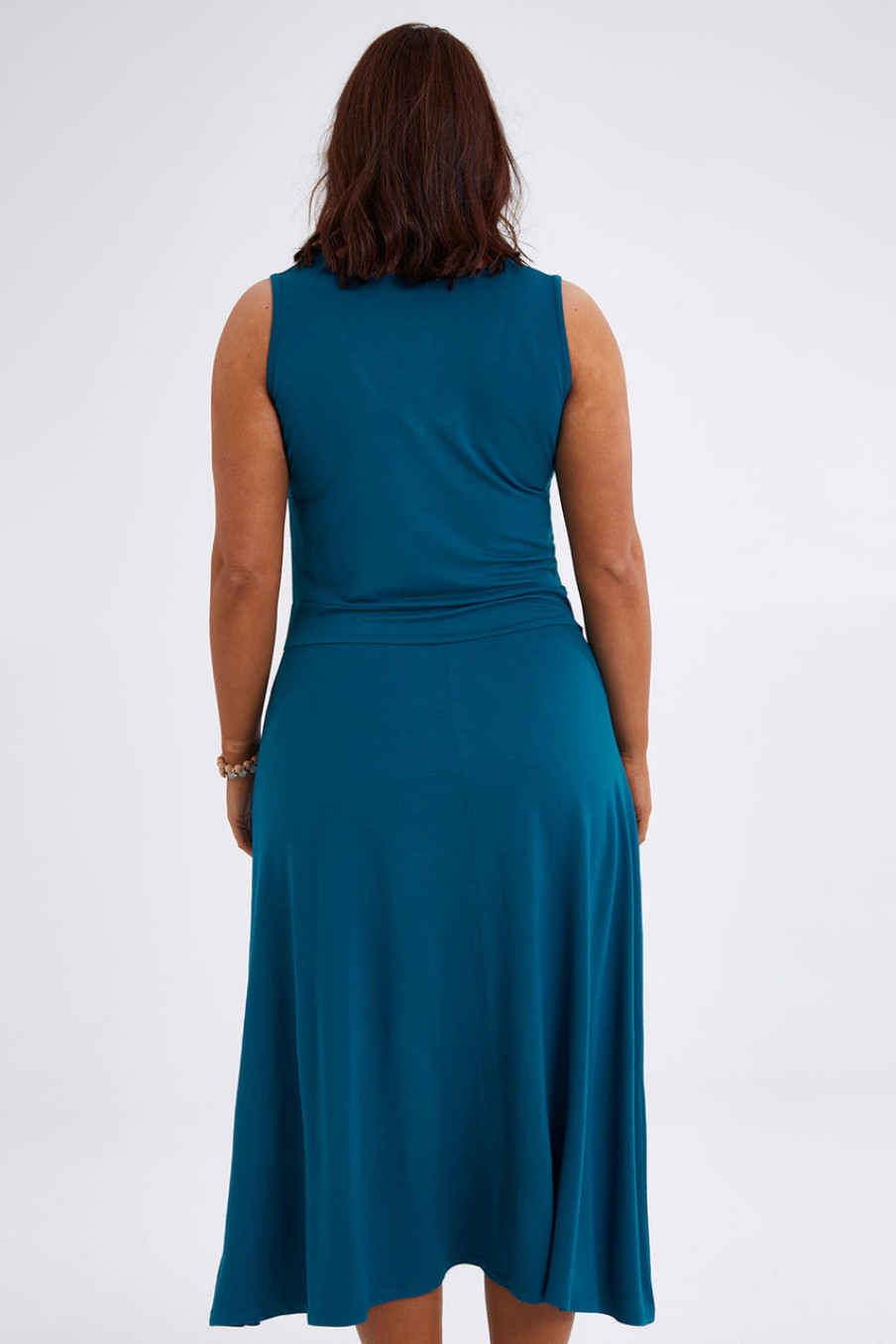 Dresses bird keepers | The Summer Fit & Flare Tank Dress Oceanblue