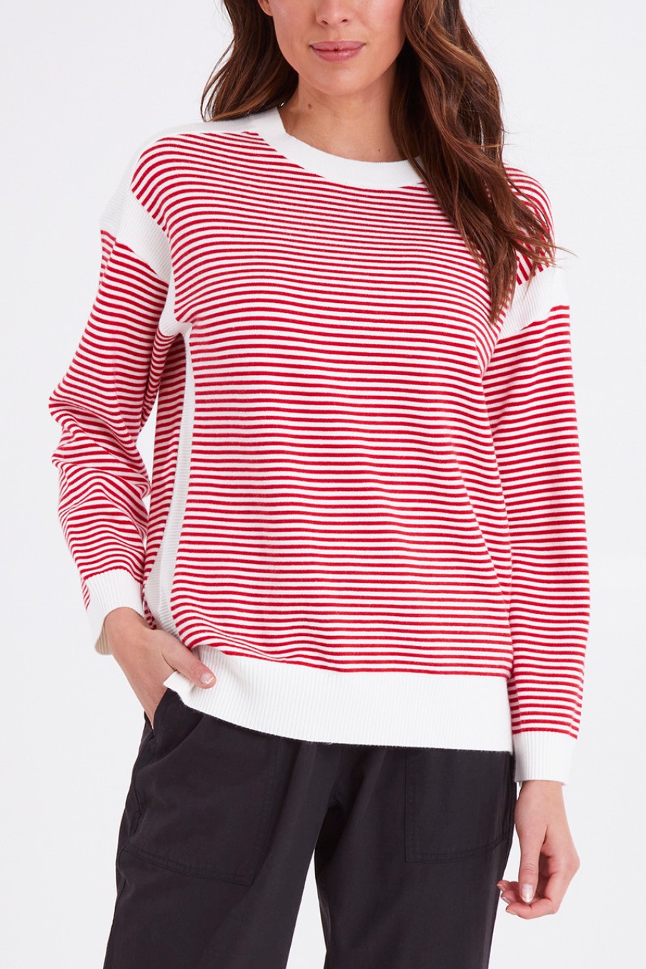 Tops Betty Basics | Bonjour Knit Jumper Tomstripe