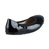 Shoes Walnut | Ava Leather Patent Flat Blackpat