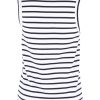 Tops Elm | Fundamental Indra Stripe Tank Whitenavy