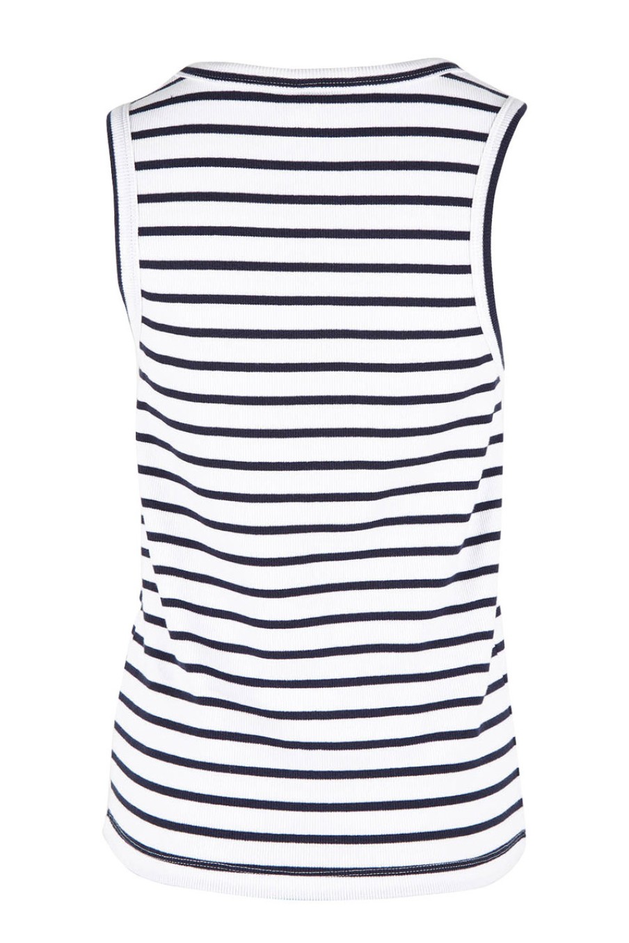 Tops Elm | Fundamental Indra Stripe Tank Whitenavy