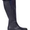 Shoes Bueno | Trisha Leather Calf Boot Navy