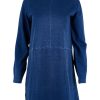 Tops Thought | Organic Cotton Denim Jersey Tunic Indigo