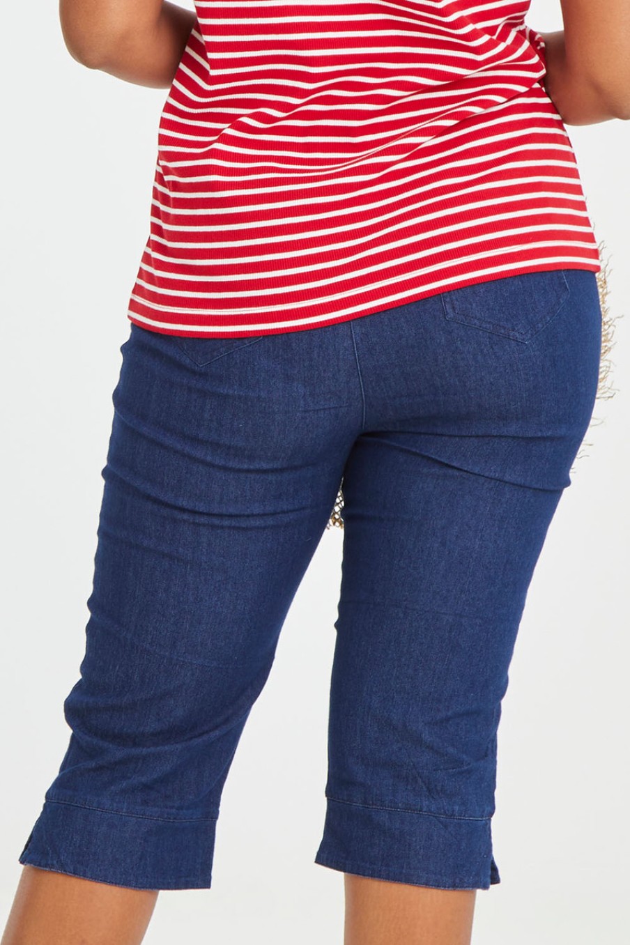 Jeans Belle bird | Belle 3/4 Length Pull On Jean Denim