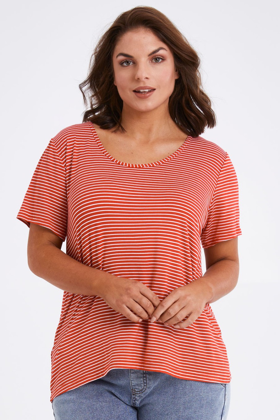 Tops bird keepers | The Striped Tee Redwhite