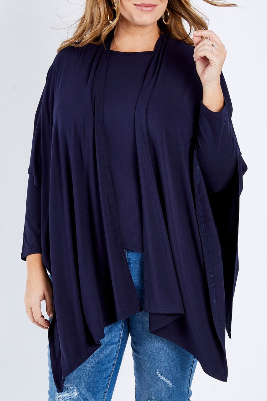 Tops Whispers | Relaxed Bamboo Drape Wrap