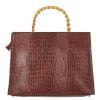 Accessories Holiday | Bamboo Handle Bag Brownchoc