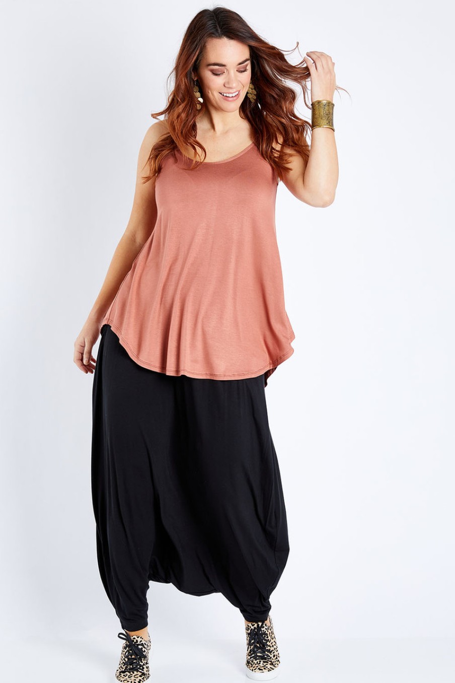 Tops boho bird | Softly Swinging Bamboo Scoop Singlet