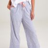 Lingerie & Sleepwear Unwind by Birdsnest | Cotton Seersucker Pyjama Pants Bluestripe