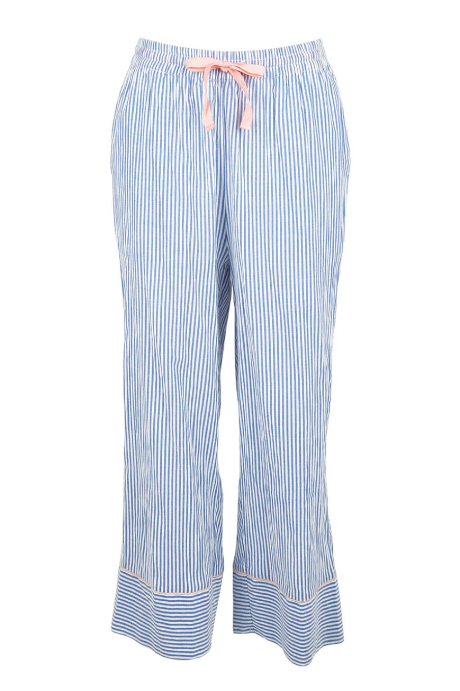 Lingerie & Sleepwear Unwind by Birdsnest | Cotton Seersucker Pyjama Pants Bluestripe