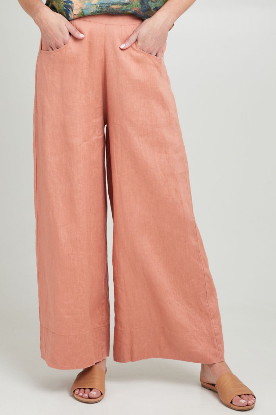 Pants & Leggings lazybones | Ollie Linen Pant Clay