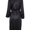 Lingerie & Sleepwear Papinelle | Audrey Silk Long Robe Black