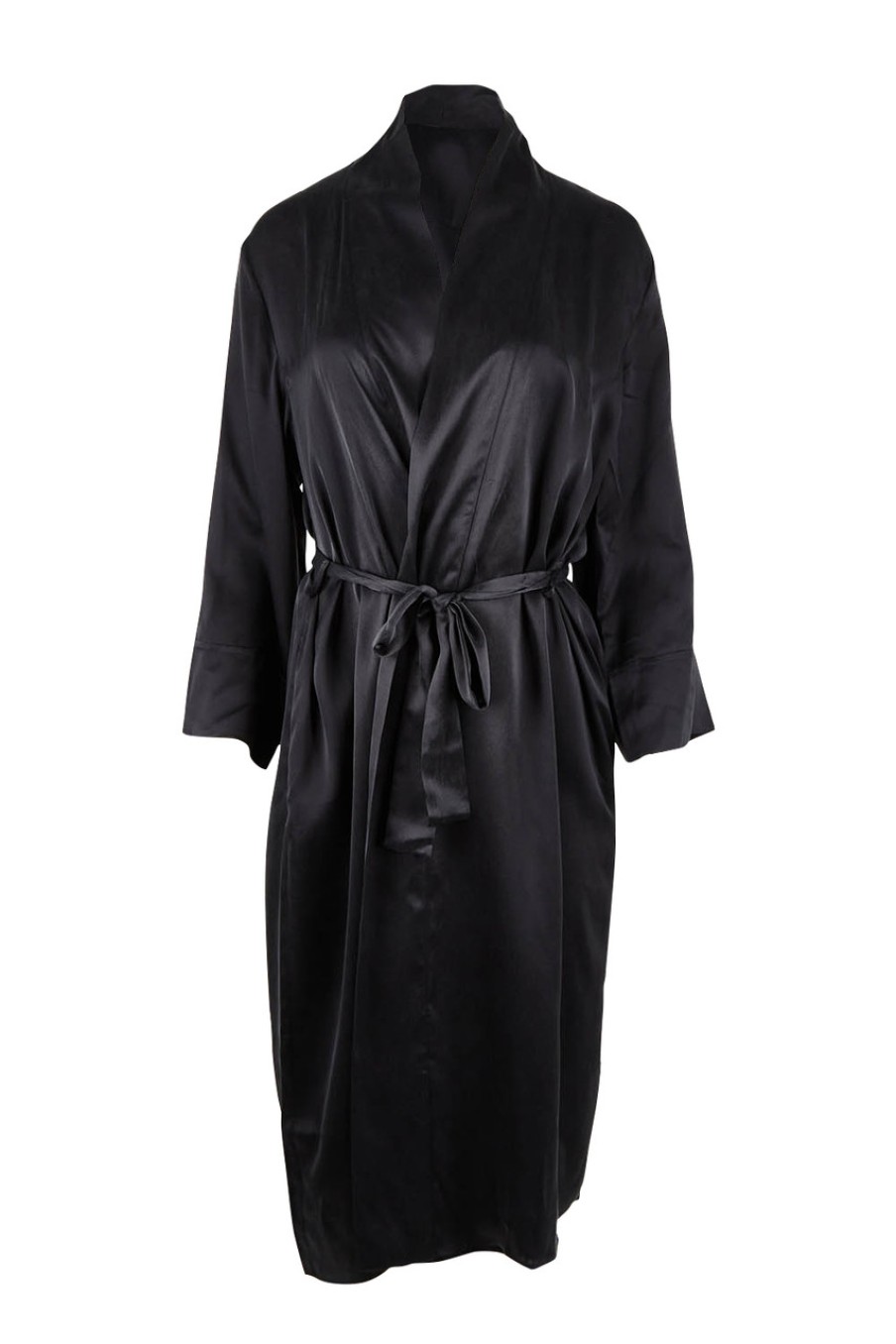 Lingerie & Sleepwear Papinelle | Audrey Silk Long Robe Black