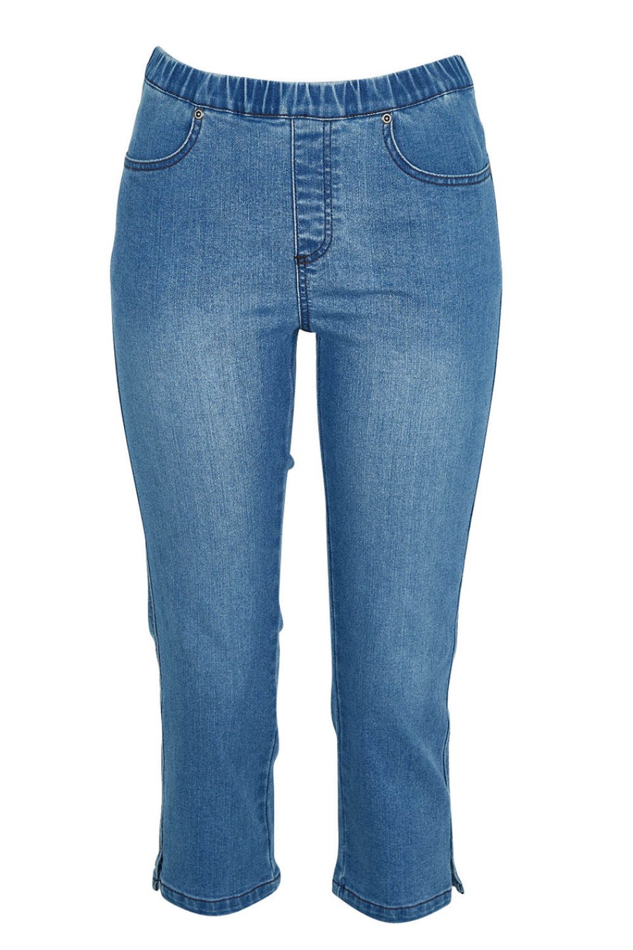 Jeans bird keepers | The Pull On Denim 3/4 Jean Lightdenim