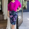 Skirts Belle bird | Belle Print Pencil Skirt Heather