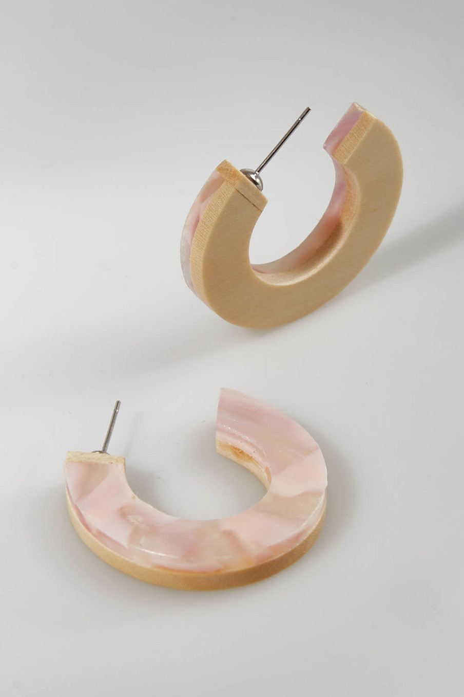 Accessories Rare Rabbit | One & Free Hoops Lightpink