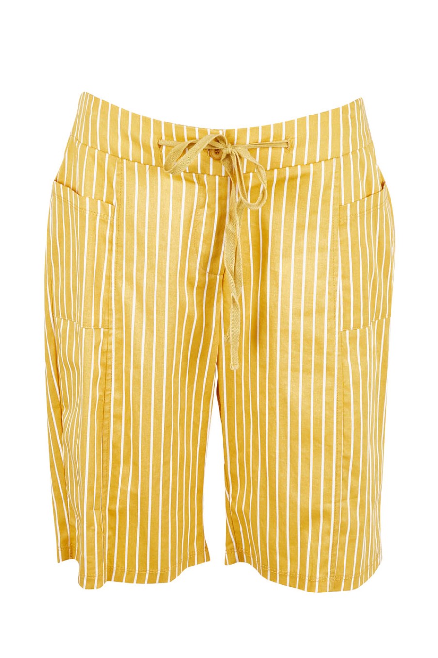 Shorts bird keepers | The Cotton Striped Walk Short Camelwhite