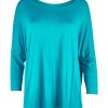 Tops Betty Basics | Milan 3/4 Sleeve Top Lagoon