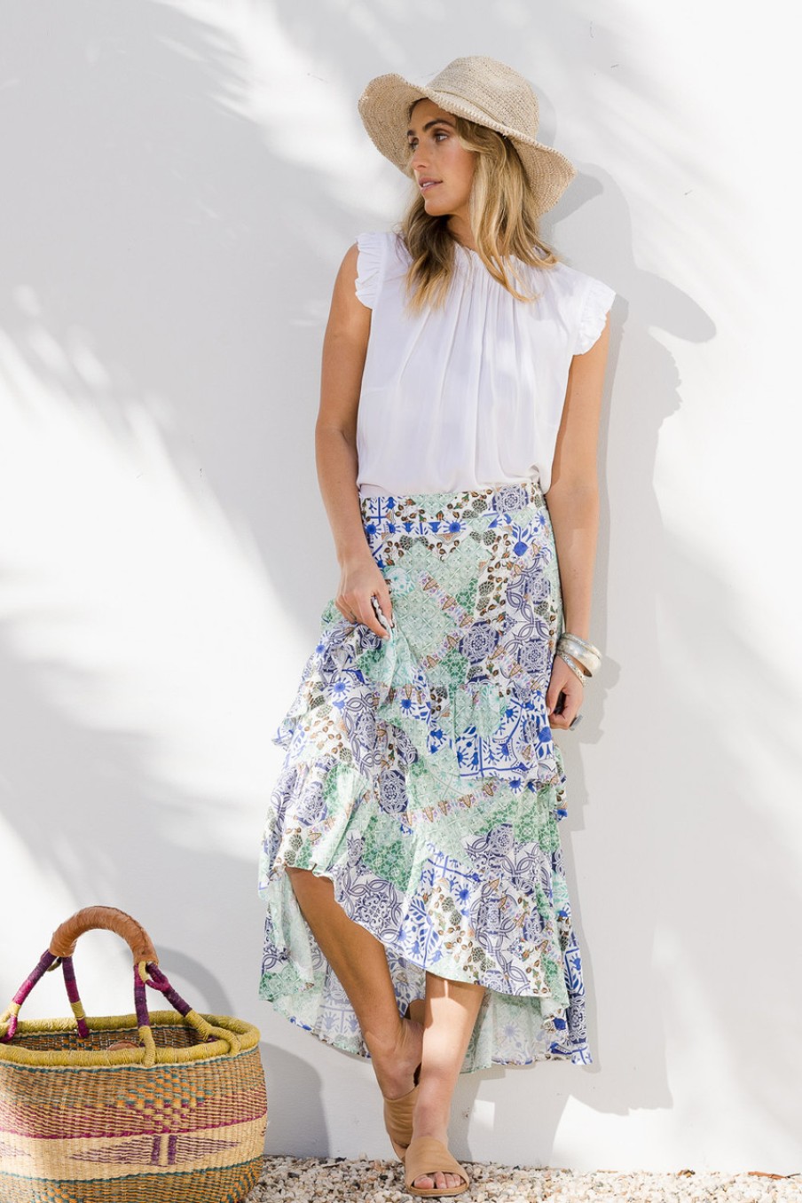 Skirts boho bird | Tiers Of Delight Skirt Morocco