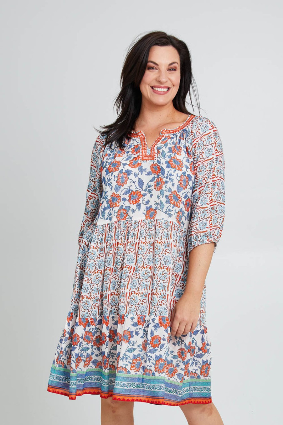 Dresses Sea Bird | Cocora Beach Dress Bluered