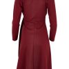 Dresses bird by design | The Fit And Flare Ponte Dress Burgundy