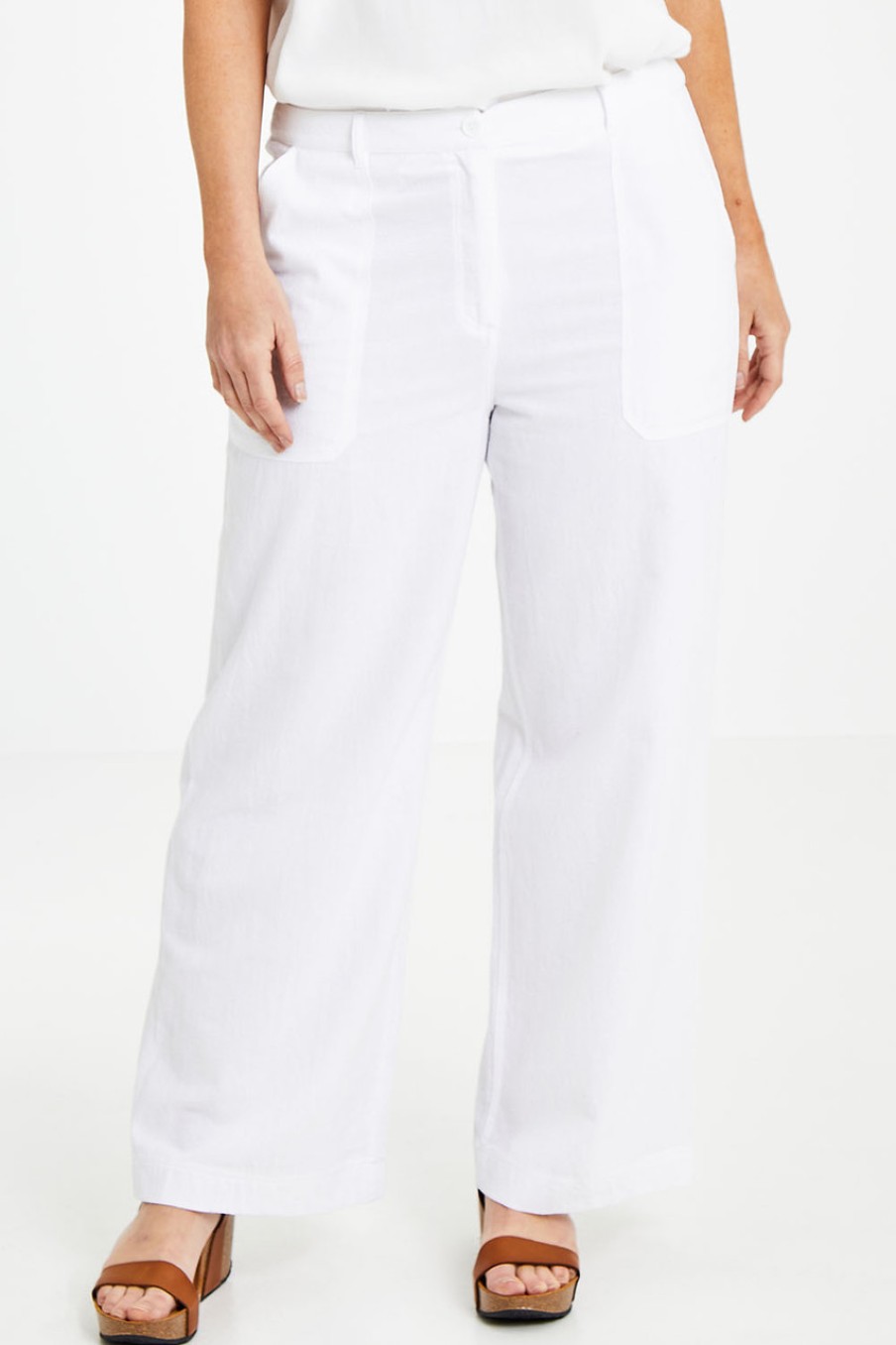 Pants & Leggings Natural for birds | Cotton Wide Leg Pant White