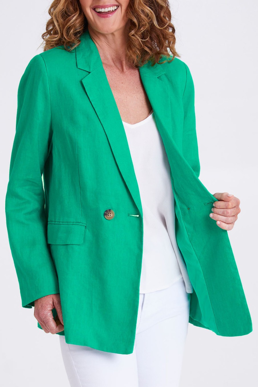 Coats & Jackets Jump | Linen Blazer Eemerald