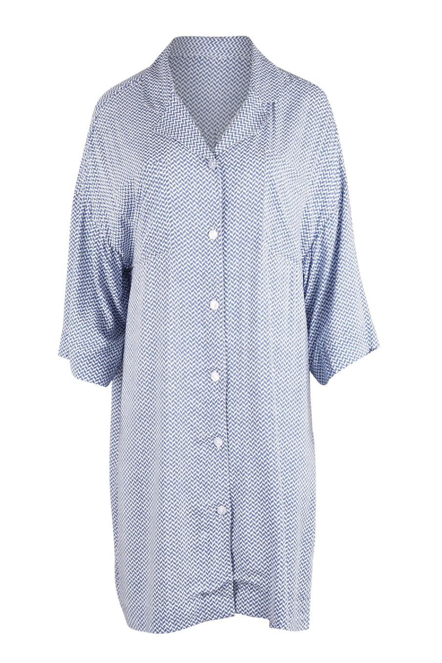 Lingerie & Sleepwear Florence Broadhurst | Basketweave Sleepshirt Dusk