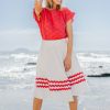 Skirts handpicked by birds | Ric Rac Detail Skirt Redricrac