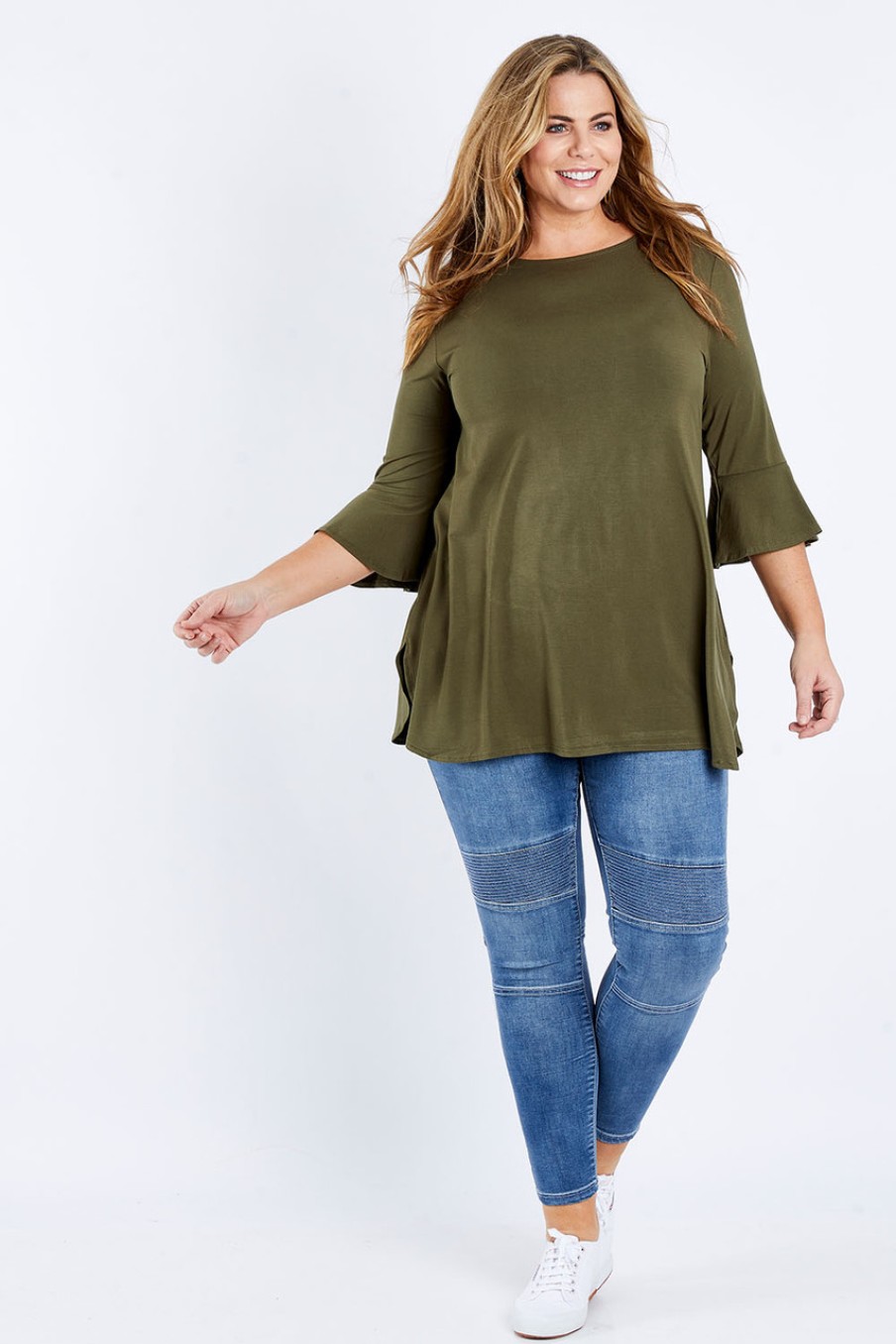 Tops Whispers | 3/4 Bell Sleeve Bamboo Tunic