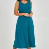 Dresses Belle bird | Belle Fit & Flare Scuba Dress Jewelblue