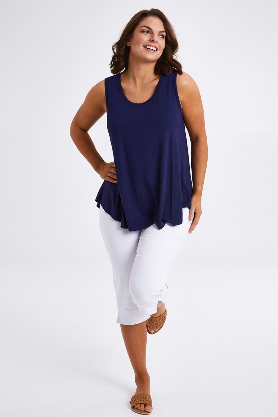 Tops bird keepers | The Bamboo Crew Neck Swing Tank