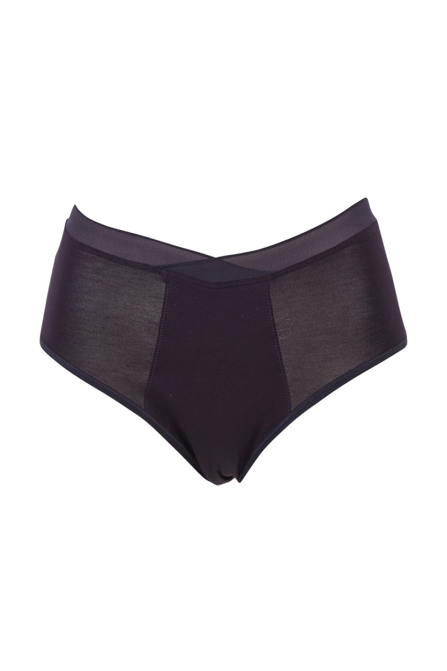 Lingerie & Sleepwear Love Luna | Hi Waist Bamboo Period Brief Black