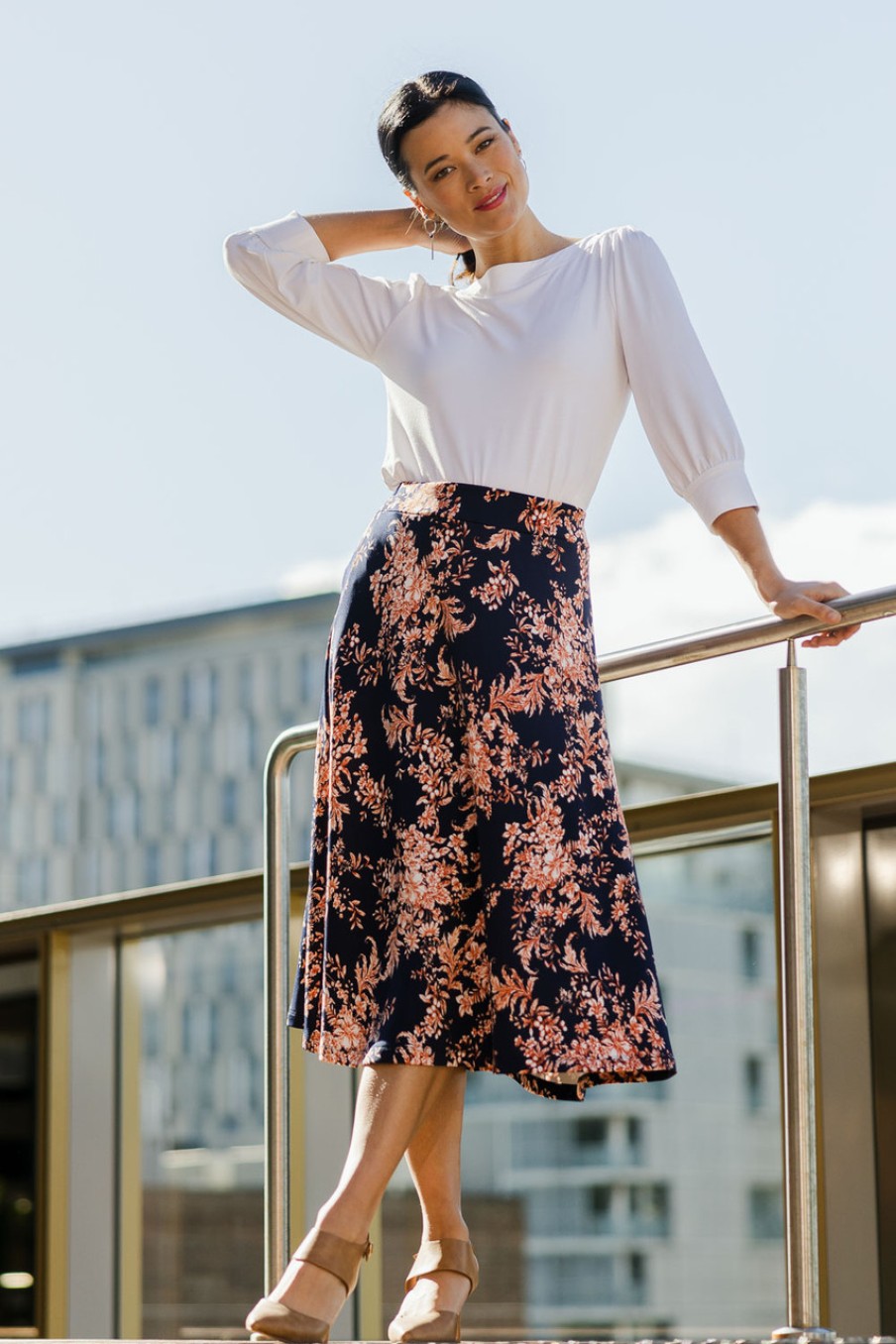 Skirts bird by design | The Pull On Flare Skirt Fleur